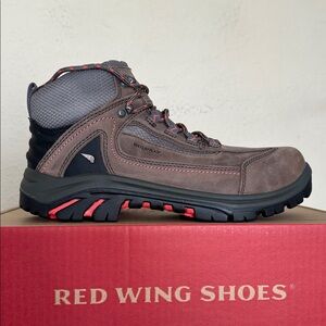 Red Wings Boots Brown‎ Waterproof Saftey Toe Shoes size 11
